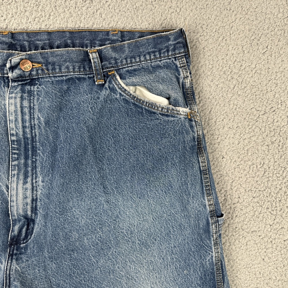 Vtg Big Ben Carpenter Jeans Men 44x26* Blue Workwear Made in USA 5RO9MDZ - Picture 12 of 16